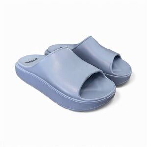 PINK Victoria's Secret Light Blue Mules